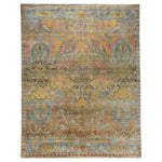 Multicolored Alchemy Contemporary Silk Rug - 7'11" x 10'4"