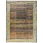 Brown Alchemy Traditional Silk Wool Blend Rug - 8'8" x 12'3"