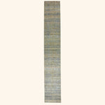 Blue Alchemy Contemporary Wool Silk Blend Runner - 2'11" x 21'3"