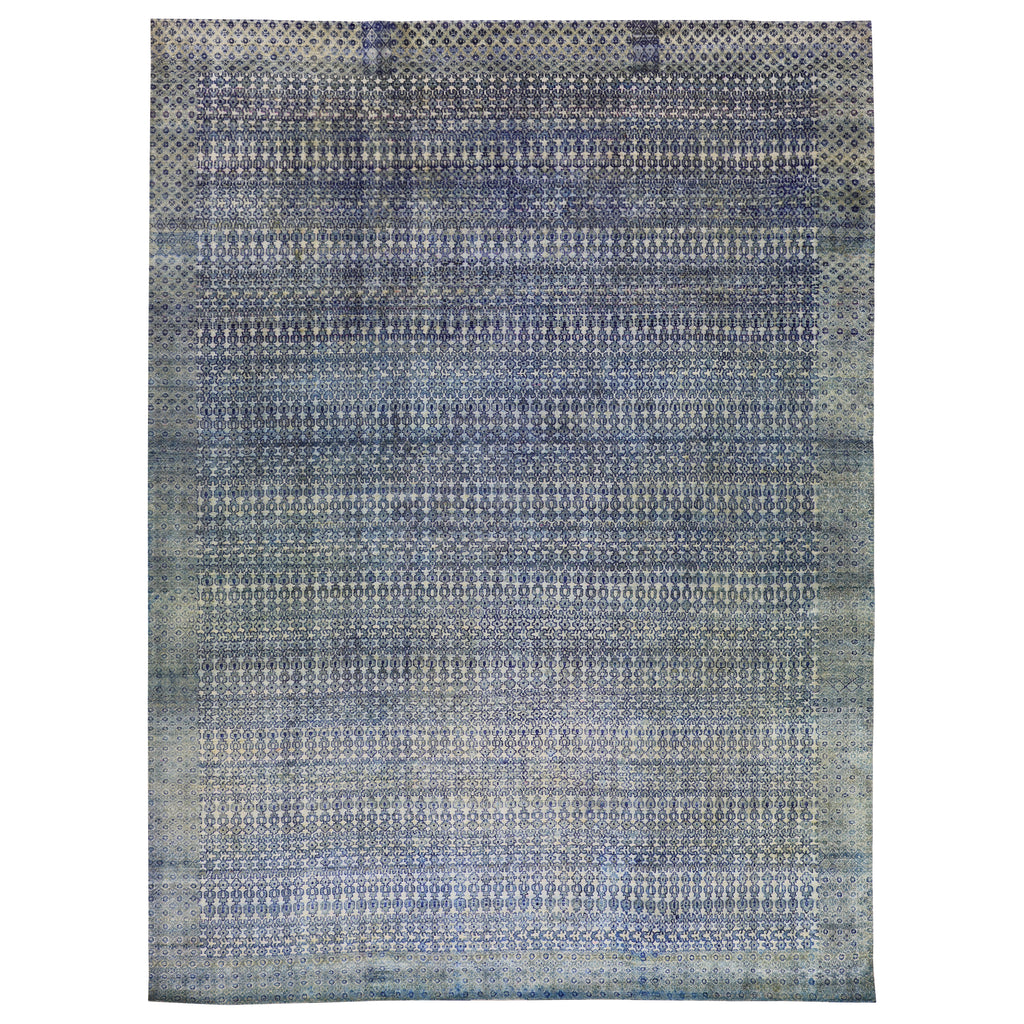 Blue Alchemy Traditional Silk Rug - 9'11" x 14'3"