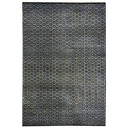 Black Alchemy Contemporary Wool Silk Blend Rug - 6' x 9'2"