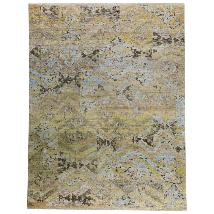 Natural Alchemy Contemporary Wool Linen Blend Rug - 8'3" x 10'8"
