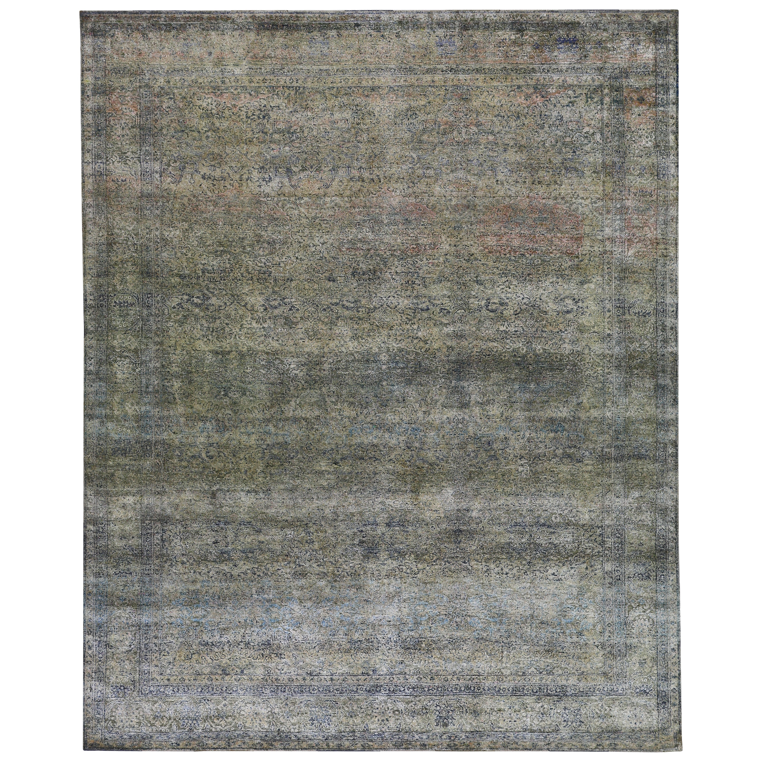 Grey Alchemy Traditional Silk Rug - 8' x 10'