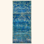 Blue Alchemy Contemporary Silk Runner - 3' x 10'10"