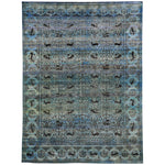 Blue Alchemy Traditional Silk Rug - 7'9" x 10'7"