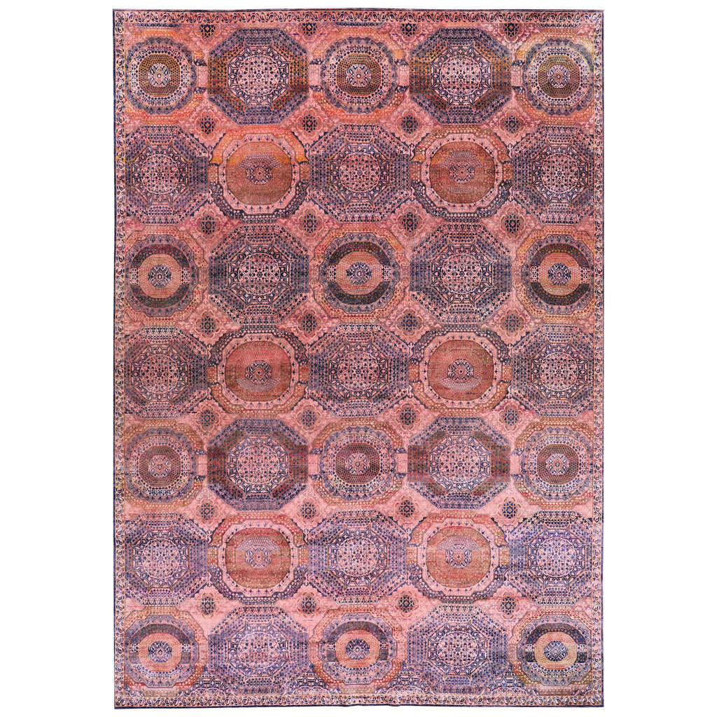 Pink Alchemy Traditional Silk Rug - 14' x 20'