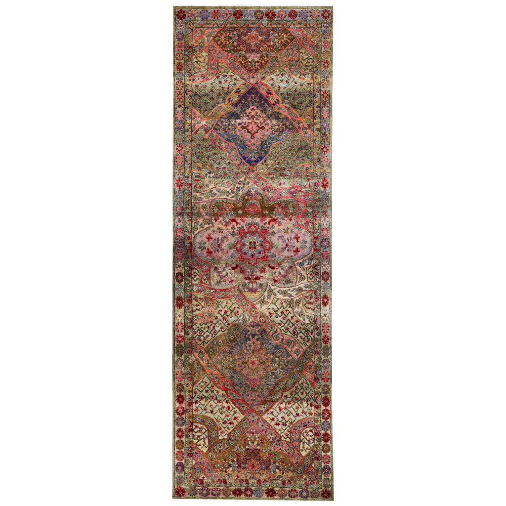 Pink Alchemy Contemporary Silk Runner - 3'4