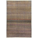 Multicolored Alchemy Traditional Silk Wool Blend Rug - 6' x 9'1"