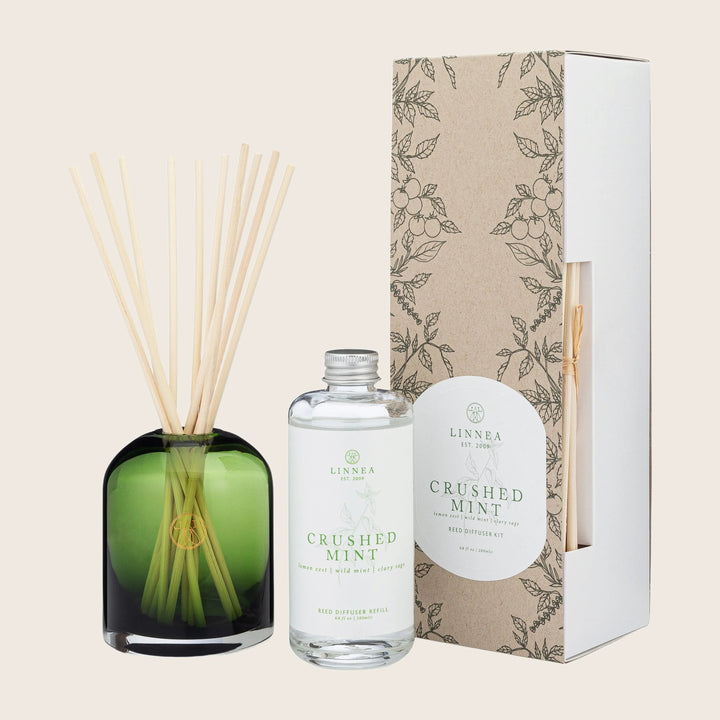 Crushed Mint Reed Diffuser Kit