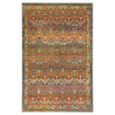 Multicolored Alchemy Traditional Silk Wool Rug - 5'11" x 9'8"