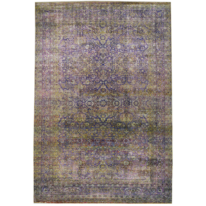 Purple Alchemy Traditional Wool Silk Blend Rug - 11'10" x 17'7"