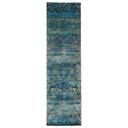 Blue Alchemy Contemporary Silk Runner - 3' x 7'2"