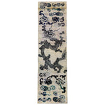 Cream Alchemy Contemporary Silk Runner - 3' x 10'8"