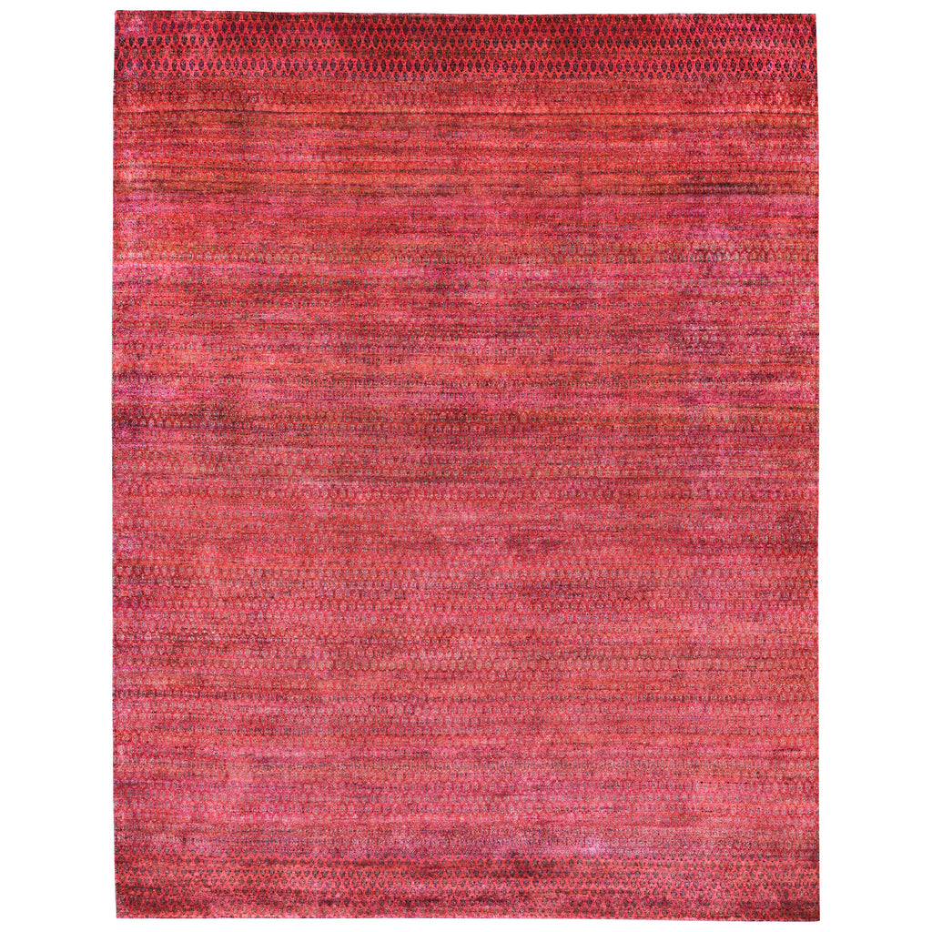 Pink Alchemy Contemporary Silk Rug - 8'9" x 11'5"