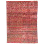Pink Alchemy Contemporary Silk Wool Blend Rug - 8'9" x 12'