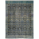 Blue Alchemy Traditional Silk Wool Blend Rug - 8' x 10'6"