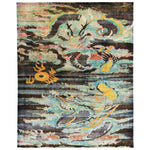 Blue Alchemy Contemporary Silk Rug - 8' x 10'