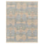 Blue & Brown Contemporary Scandinavian Wool Cotton Blend Rug - 9'4" x 11'11"