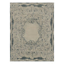 Grey and Blue Contemporary Art Deco Wool Rug - 8'11" x 12'