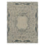 Grey and Blue Contemporary Art Deco Wool Rug - 8'11" x 12'