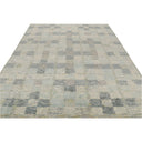 Grey Contemporary Wool Silk Blend Rug - 8'3" x 10'