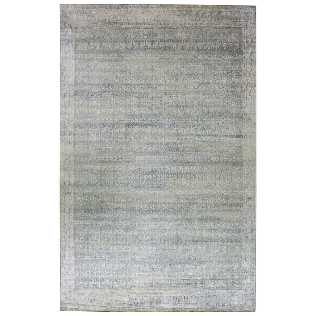 Grey Alchemy Traditional Silk Rug - 11'11" x 18'8"