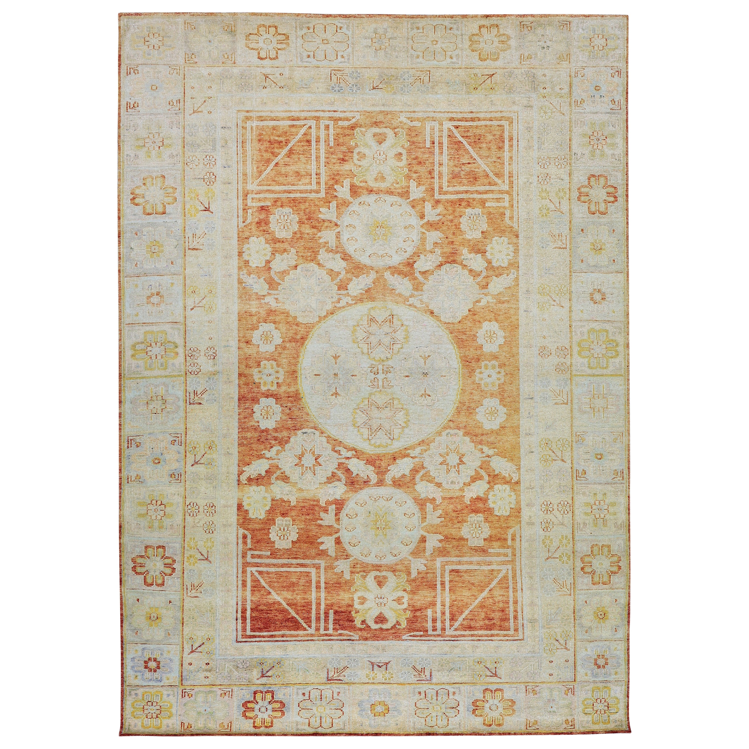 Ivory Alchemy Traditional Silk Rug - 8'9" x 12'5"