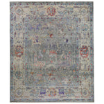 Multicolored Alchemy Traditional Silk Rug - 9'5" x 11'3"