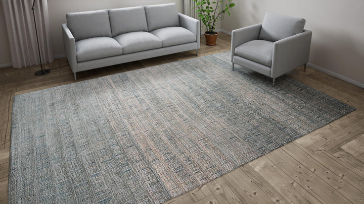 Blue Stelle Transitional Wool Rug - 8'11" x 12'2"