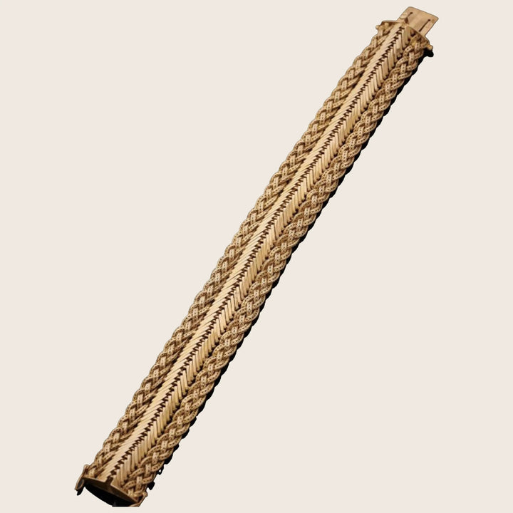 Image for 1970s French Braided Zipper Bracelet