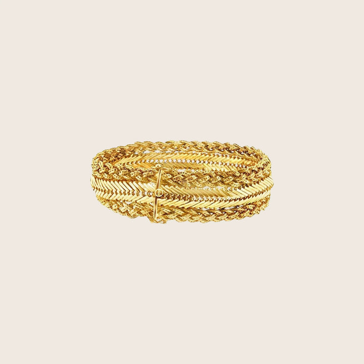 Image for 1970s French Braided Zipper Bracelet