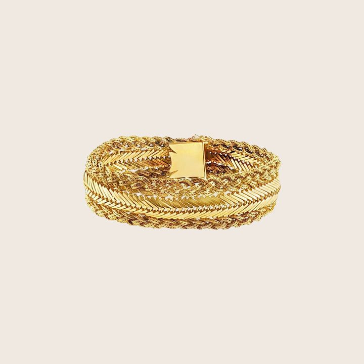 Image for 1970s French Braided Zipper Bracelet