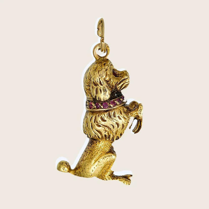 Vintage Poodle Charm