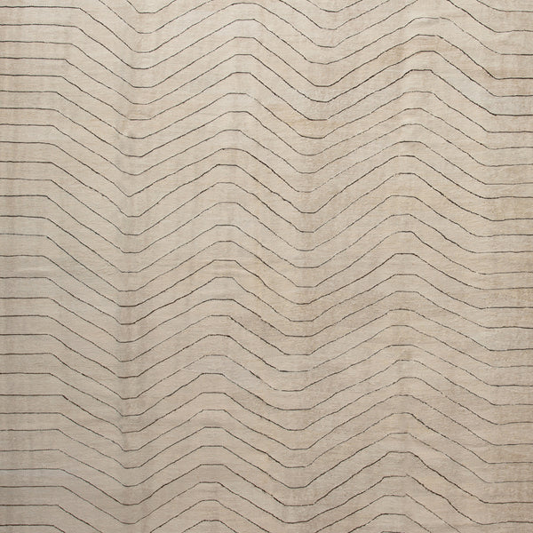 Beige Flatweave Wool Rug - 7'1" x 11' Default Title