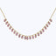 Oval Fringe Necklace -  Pink Sapphire