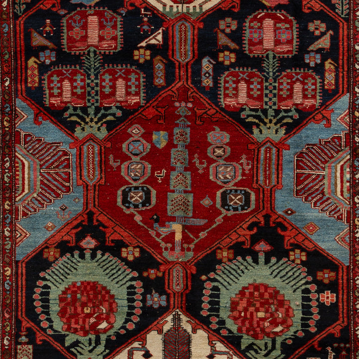 Red Traditional Wool Rug - 4'5" x 7'4"