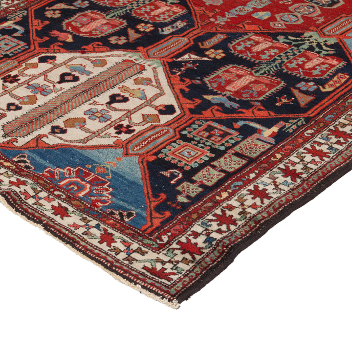 Red Traditional Wool Rug - 4'5" x 7'4"