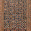 Brown Vintage Traditional Wool Persian Rug - 10'6" x 16'