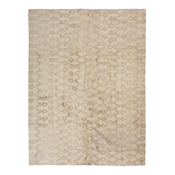 Modern Silk & Wool Rug - 11' x 15'