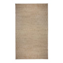 Beige Modern Wool Silk Blend Rug - 14' x 25'