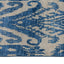 Blue Modern Wool Silk Blend Rug - 5'2" x 14'