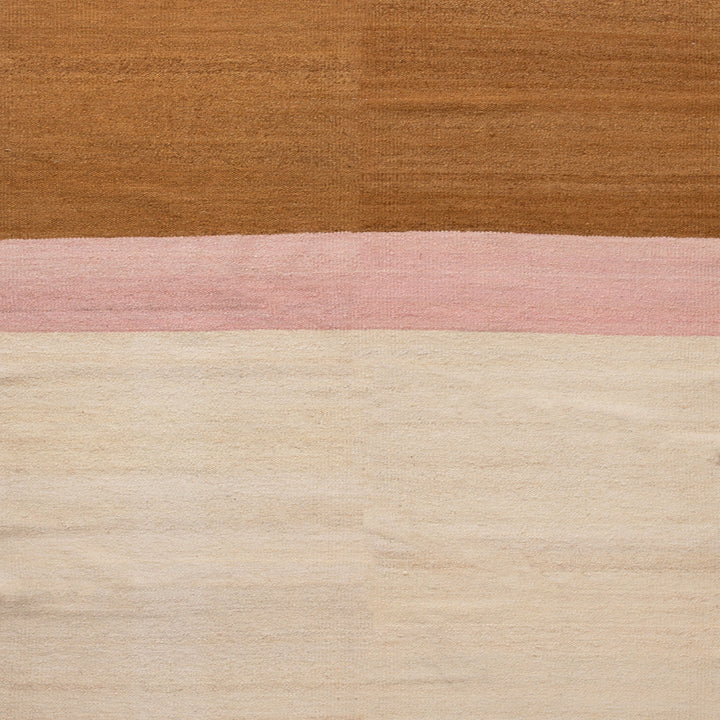 Brown Flatweave Wool Rug - 6' x 9'