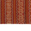 Orange Flatweave Wool Rug - 4'2 x 6'5"