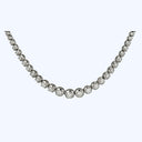 Graduated diamond line necklace 3.01 cts.
