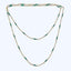 Vintage Pearl and Green Enamel Necklace