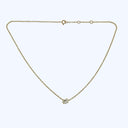 oval brilliant cut diamond pendant necklace .71ct