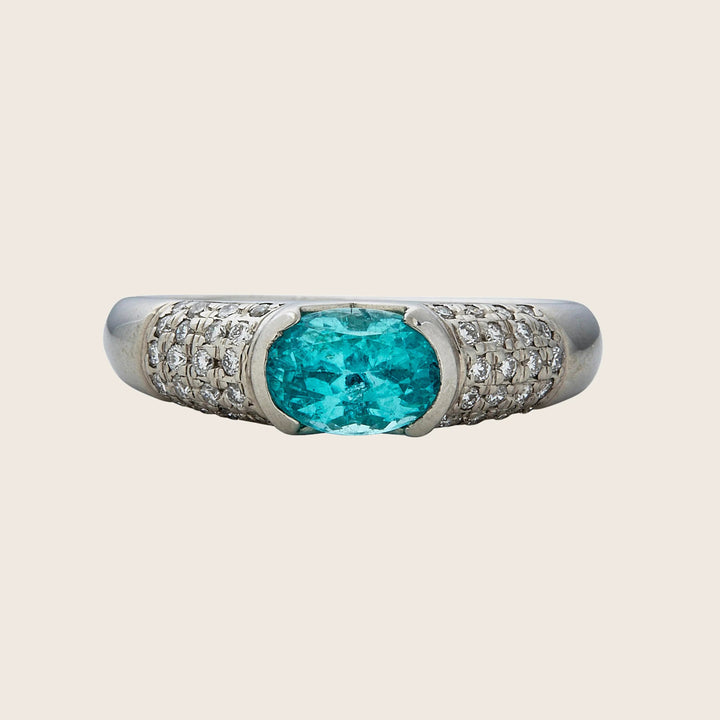 Platinum Paraiba Tourmaline Ring