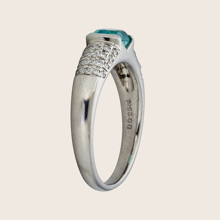 Platinum Paraiba Tourmaline Ring