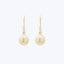 18K Golden South Sea Diamond Marquise Drop Earrings