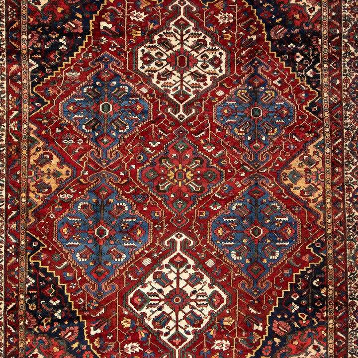 Antique Bakhtiari Rug - 12'8" x 14'5"